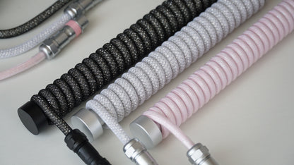 coiled braided cables (sparkly)