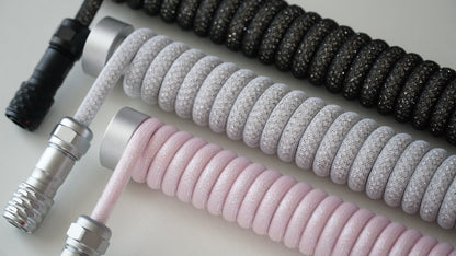 coiled braided cables (sparkly)