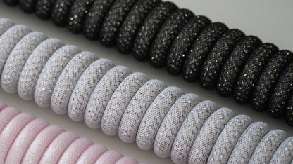 coiled braided cables (sparkly)