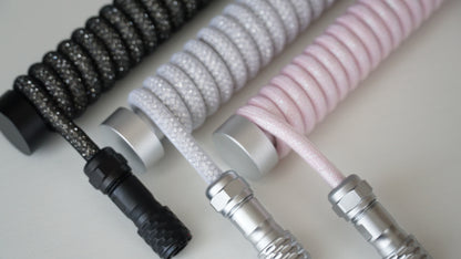 coiled braided cables (sparkly)