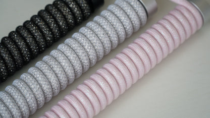 coiled braided cables (sparkly)