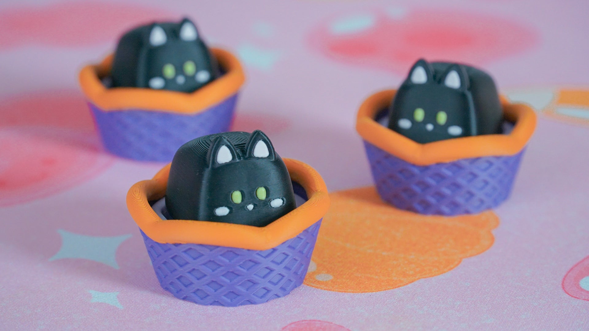 cat basket clicky fidget (halloween ver.)