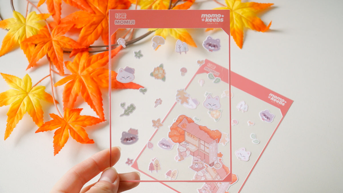 momiji sticker sheet