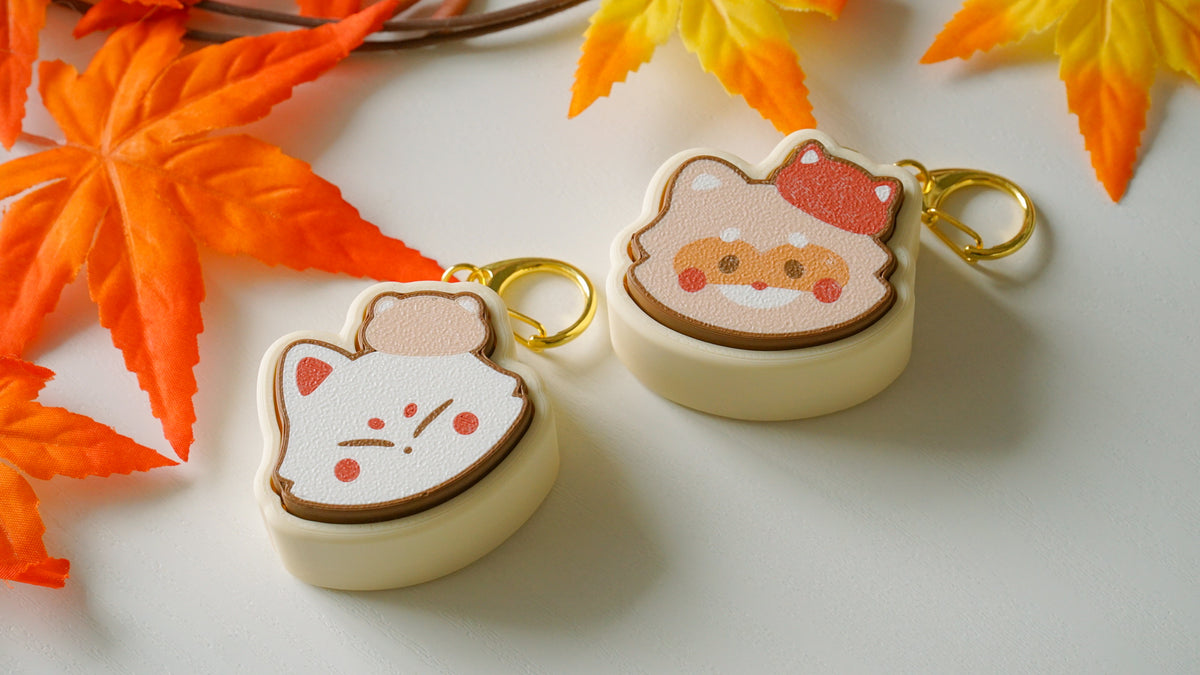 momiji clicky keychains