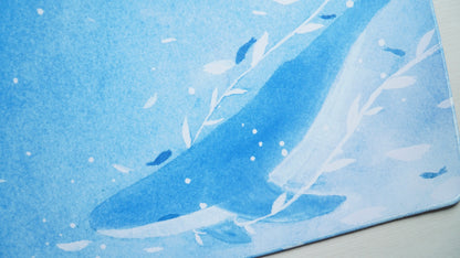 ocean whale deskmat