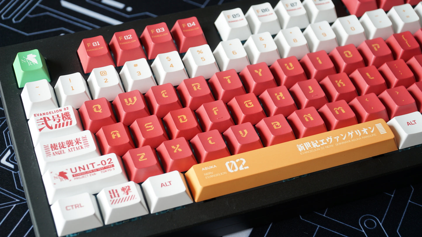 EVA 02 keycaps