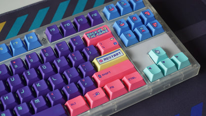 'back in the game' keycaps (purple)