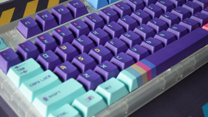 'back in the game' keycaps (purple)