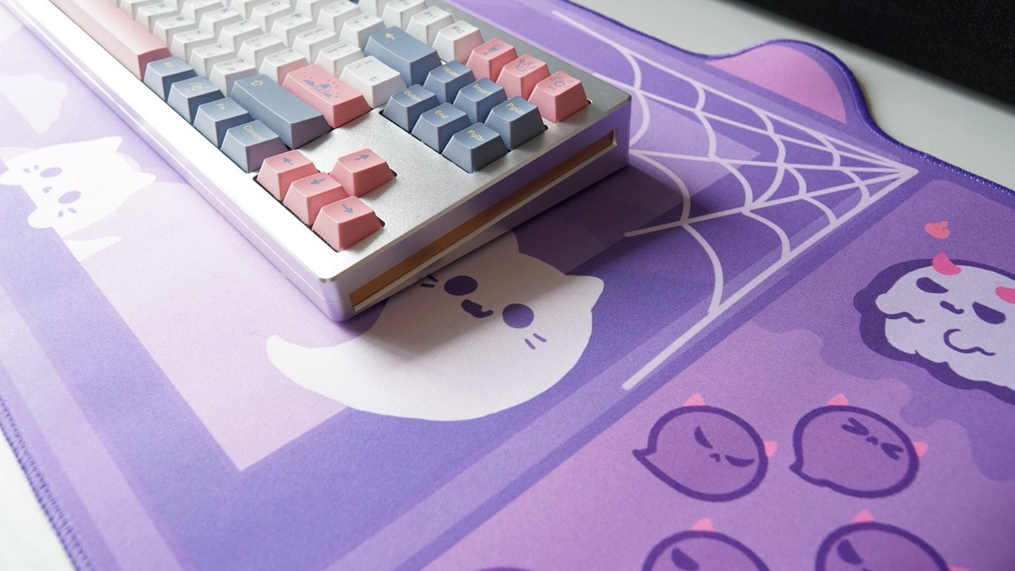 spooky ghost console deskmat