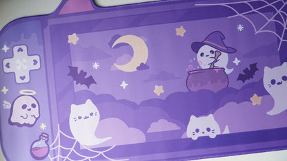 spooky ghost console deskmat