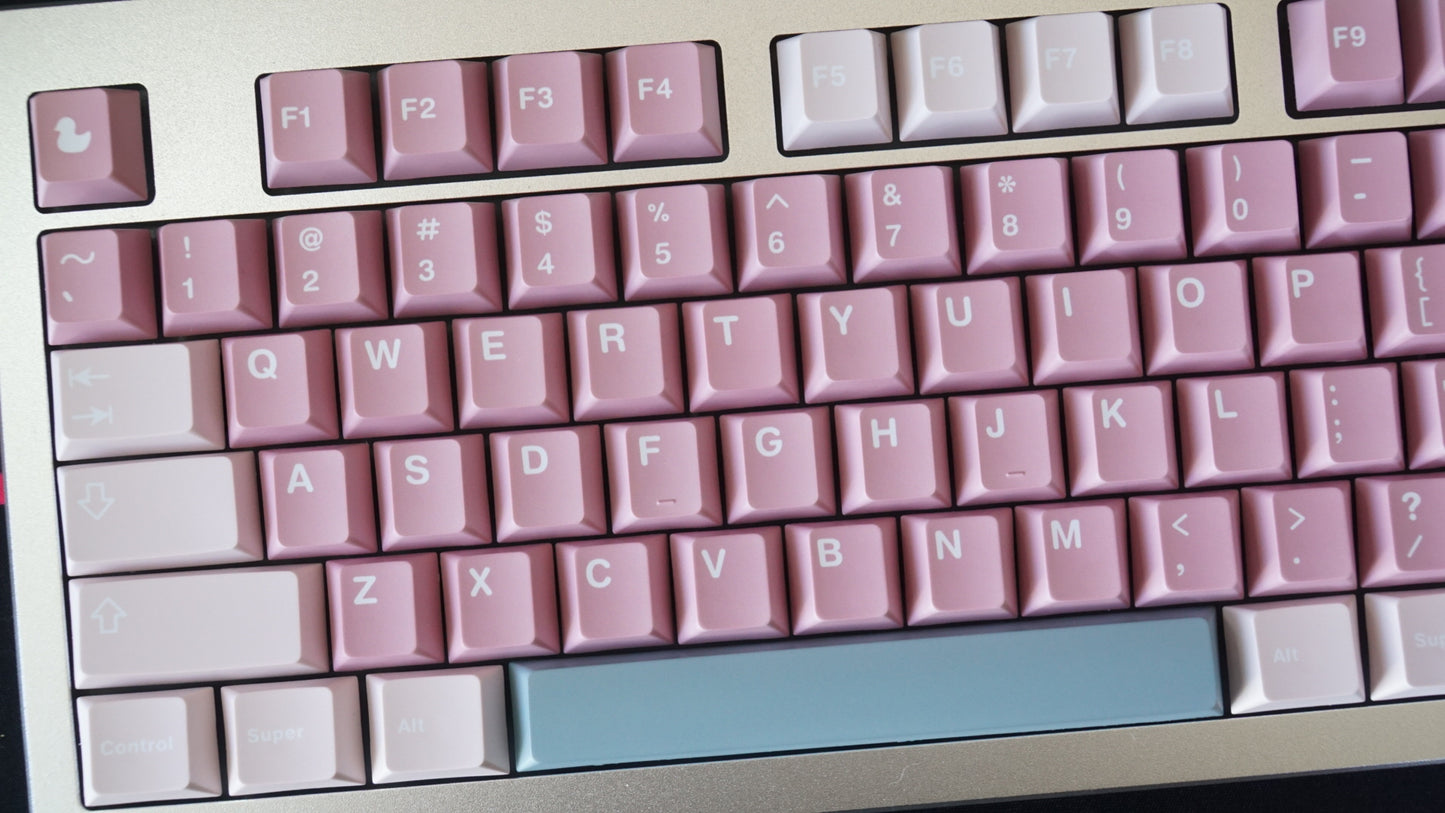 blush ducks keycaps