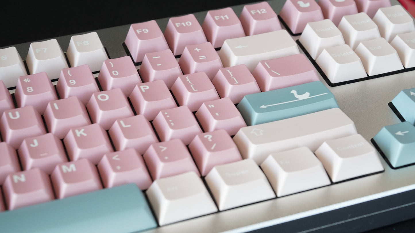 blush ducks keycaps