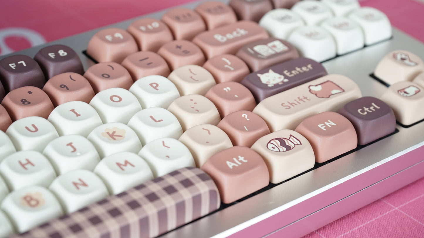 cat cafe keycaps