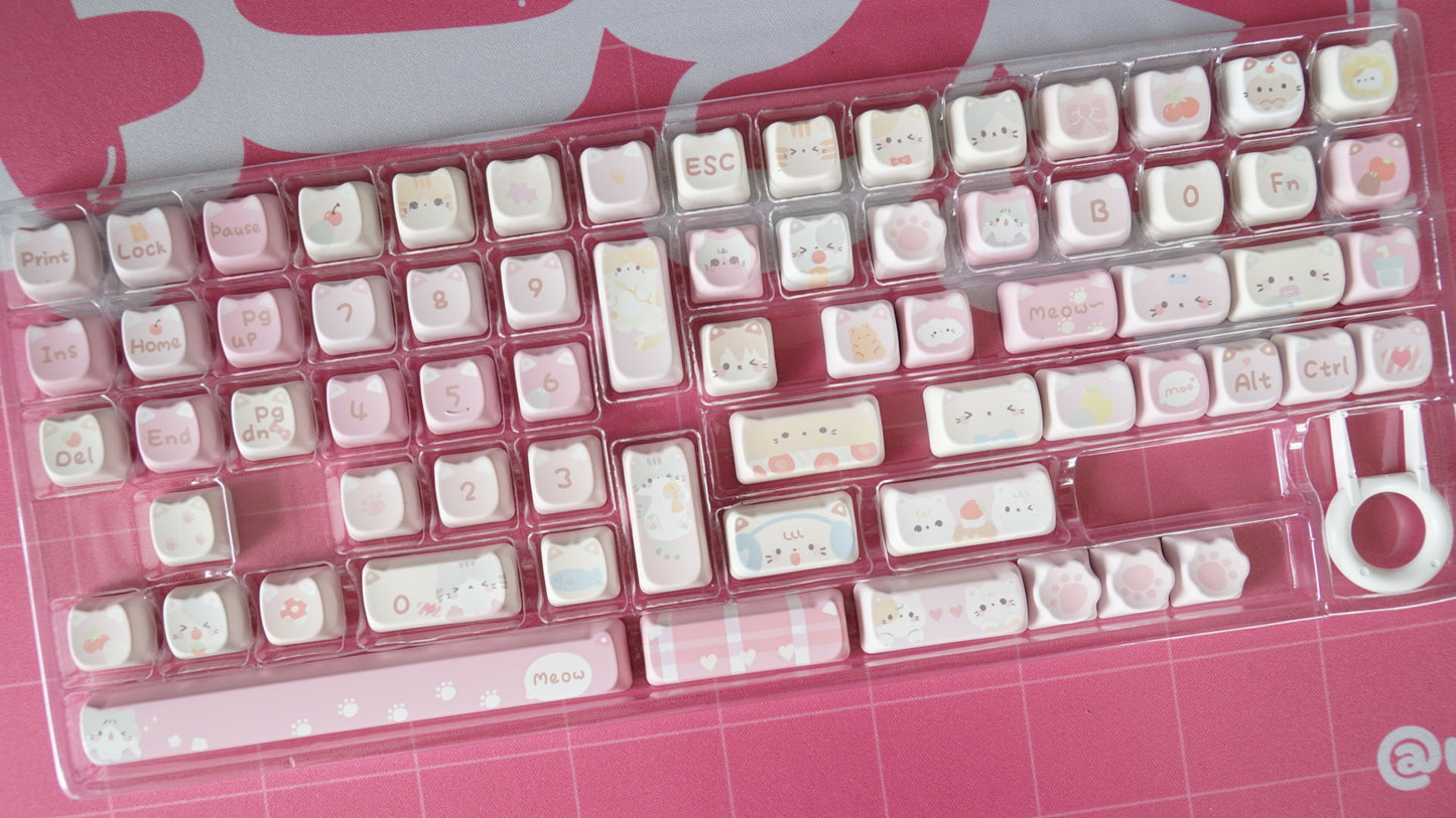 springtime cats keycaps