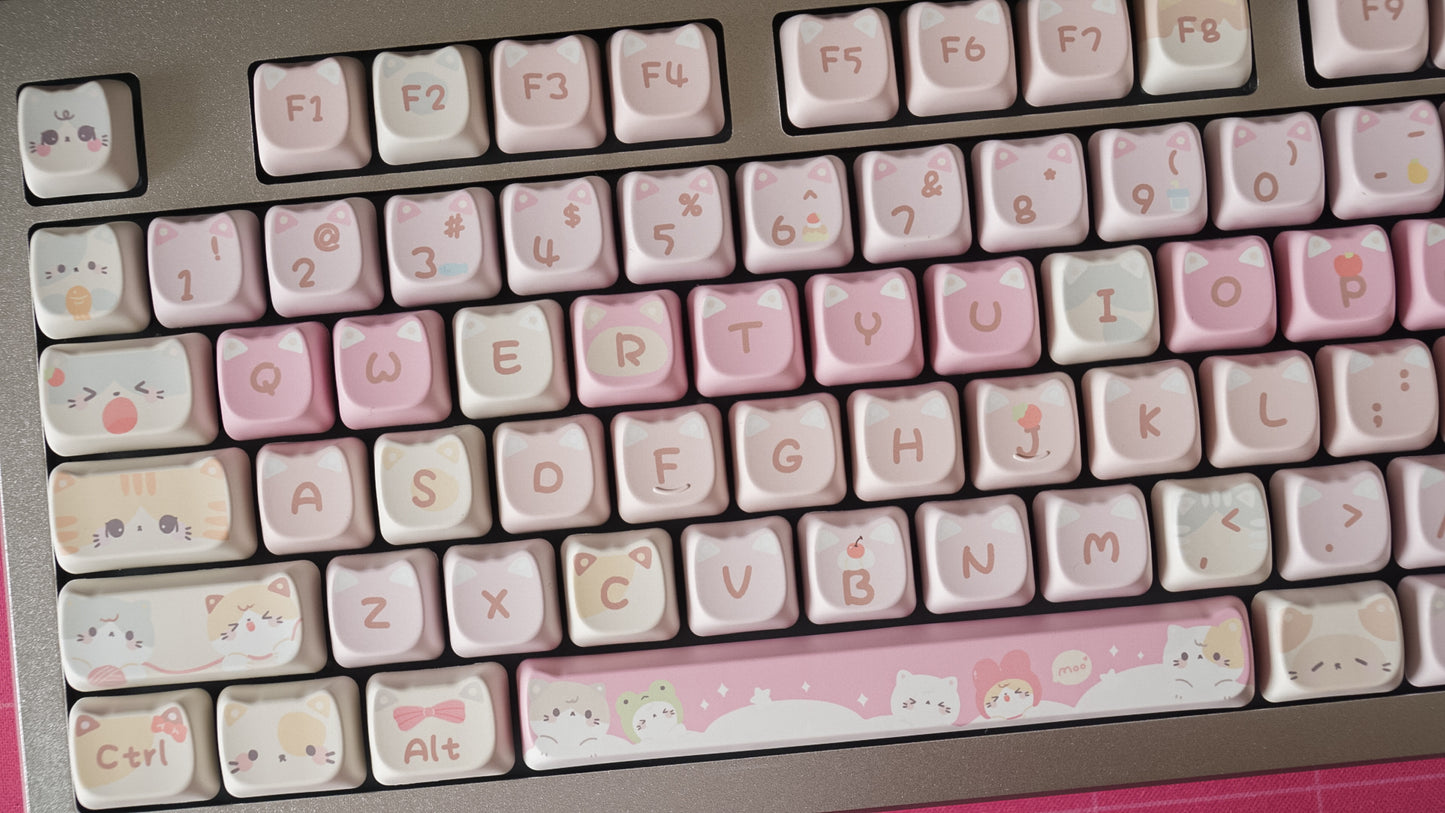 springtime cats keycaps