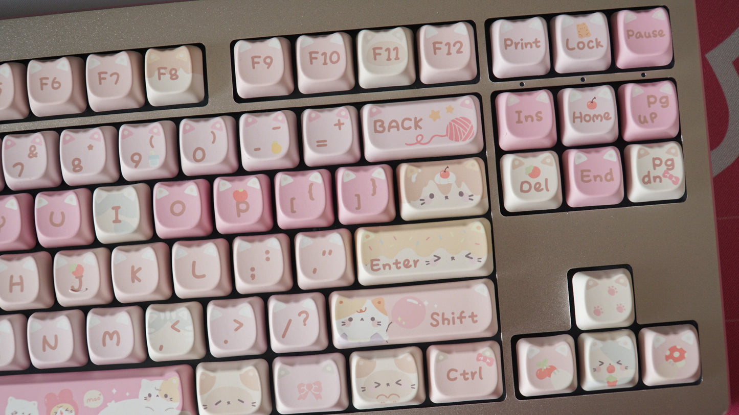 springtime cats keycaps