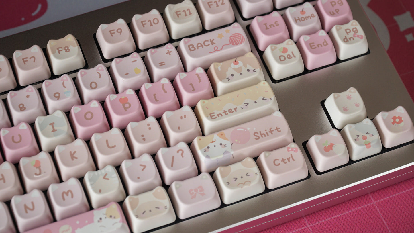 springtime cats keycaps