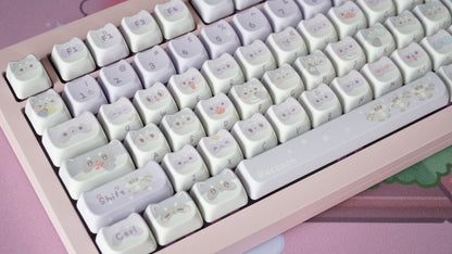 springtime raccoons keycaps