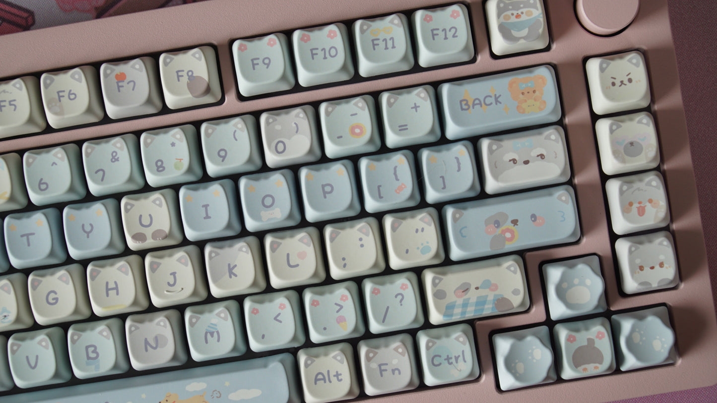 springtime dogs keycaps