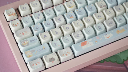 springtime dogs keycaps