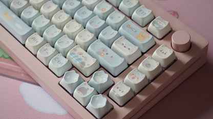 springtime dogs keycaps