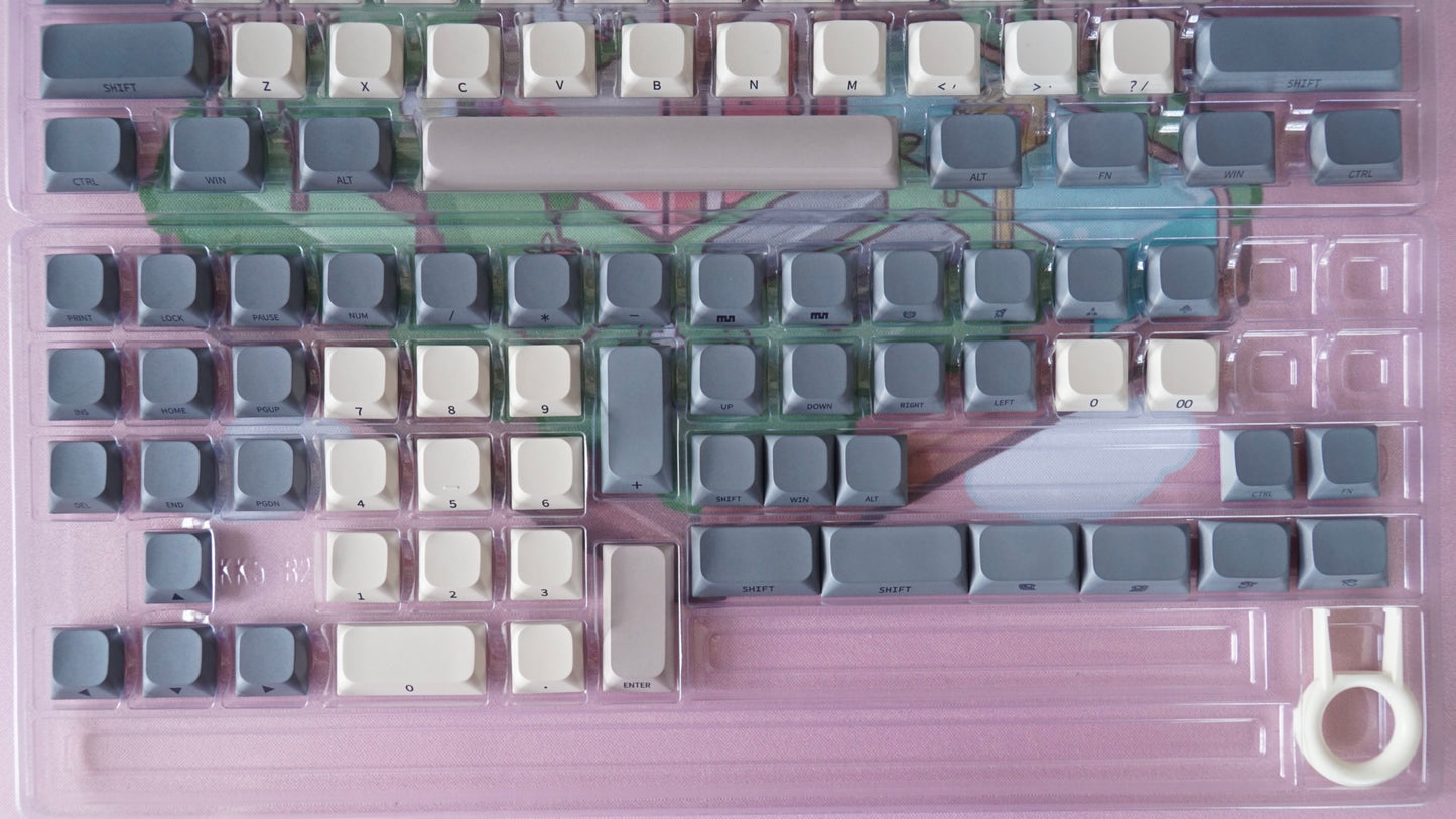 retro grey keycaps