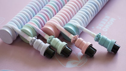 coiled braided cables (pastel)