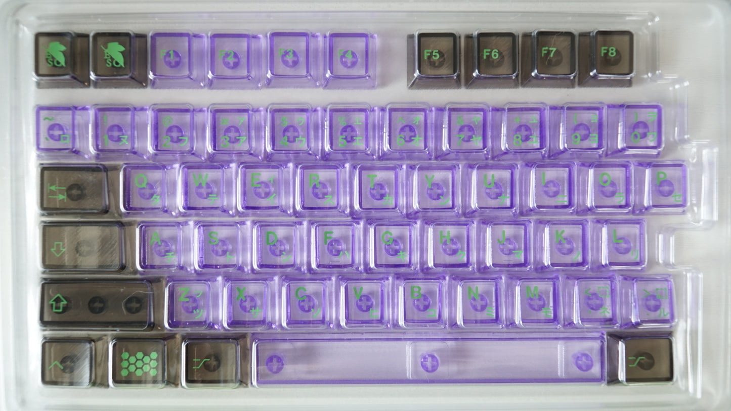 EVA 01 clear keycaps