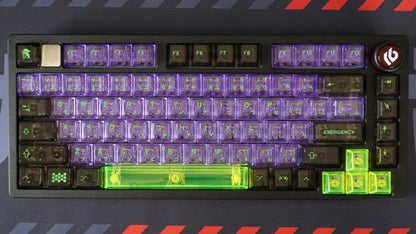 EVA 01 clear keycaps