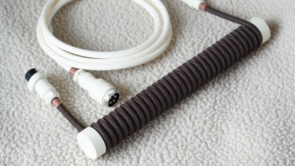 coiled braided cable (autumn)