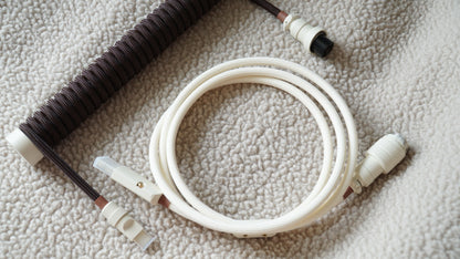 coiled braided cable (autumn)