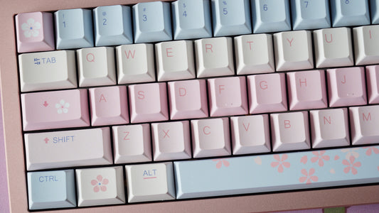 pastel spring keycaps