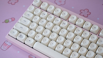 milky white keycaps