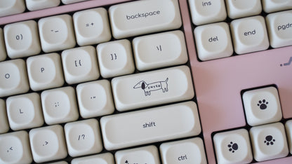 milky white keycaps