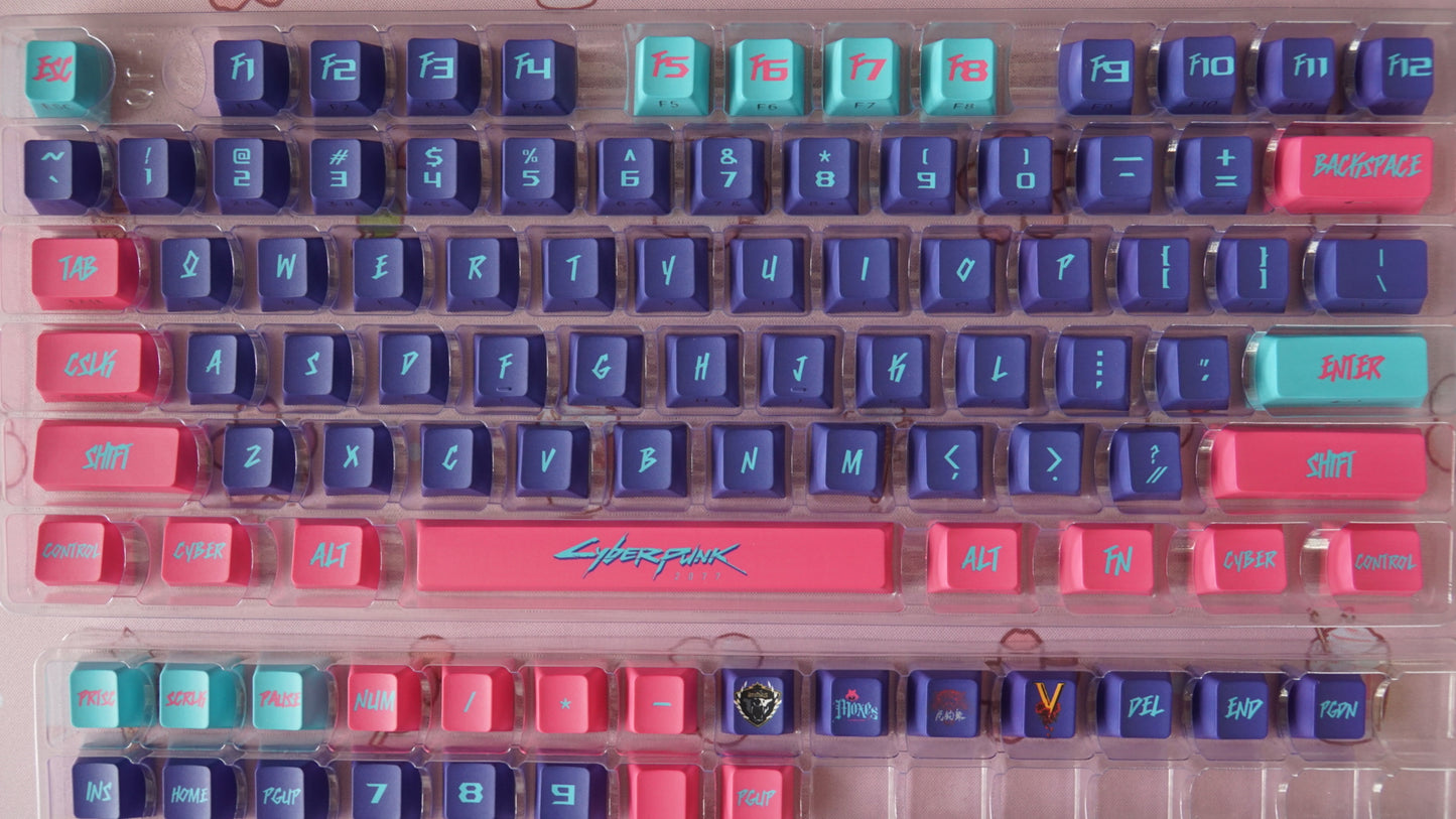 cyberpunk keycaps