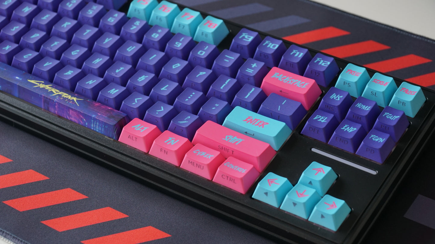 cyberpunk keycaps