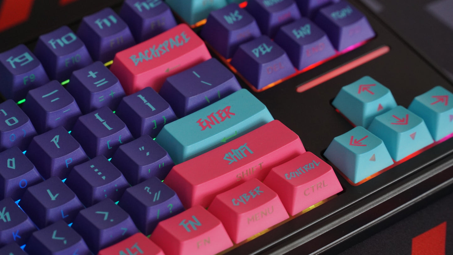 cyberpunk keycaps