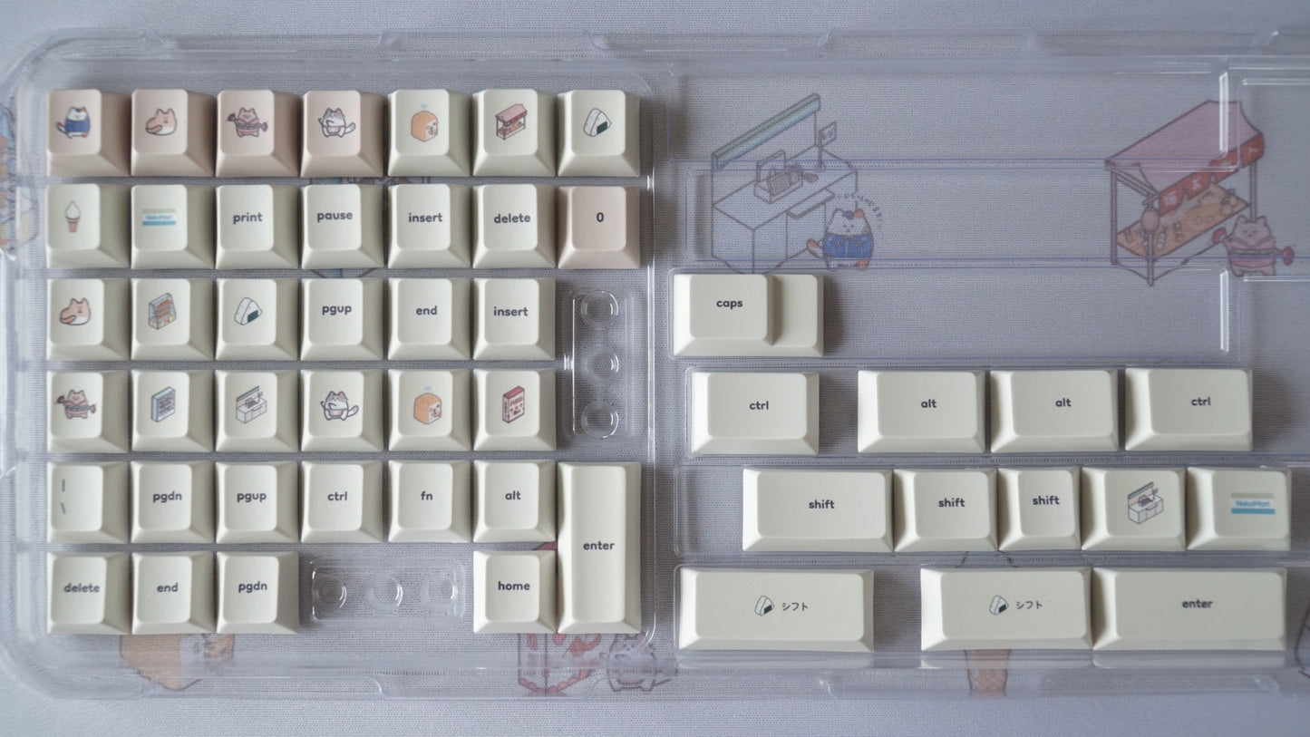 [P.O open] konbini kats keycaps