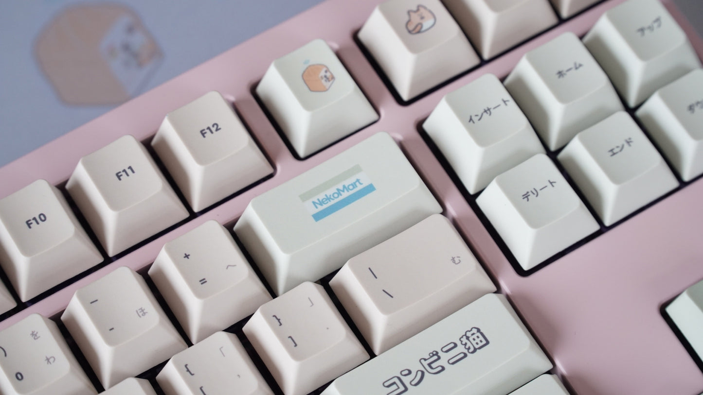 [P.O open] konbini kats keycaps