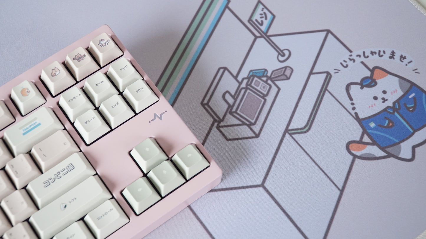 [P.O open] konbini kats keycaps