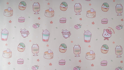 fox treats pattern deskmats