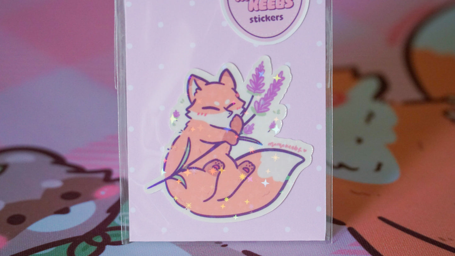 tanuki & kitsune stickers