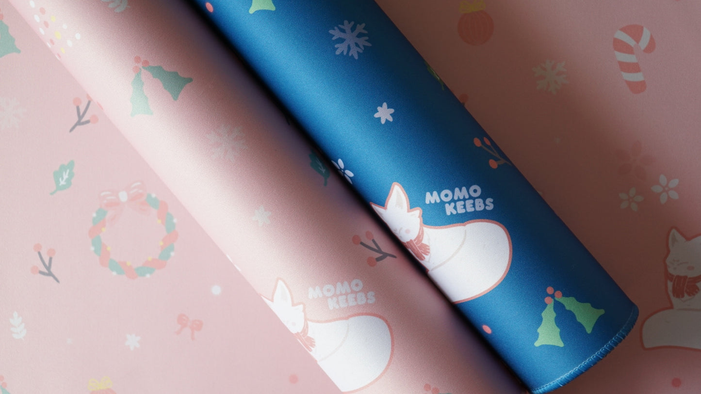 winter pattern deskmats