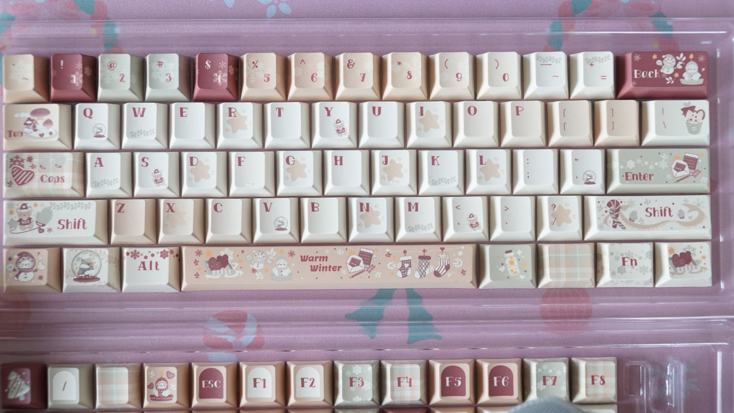 warm winter keycaps