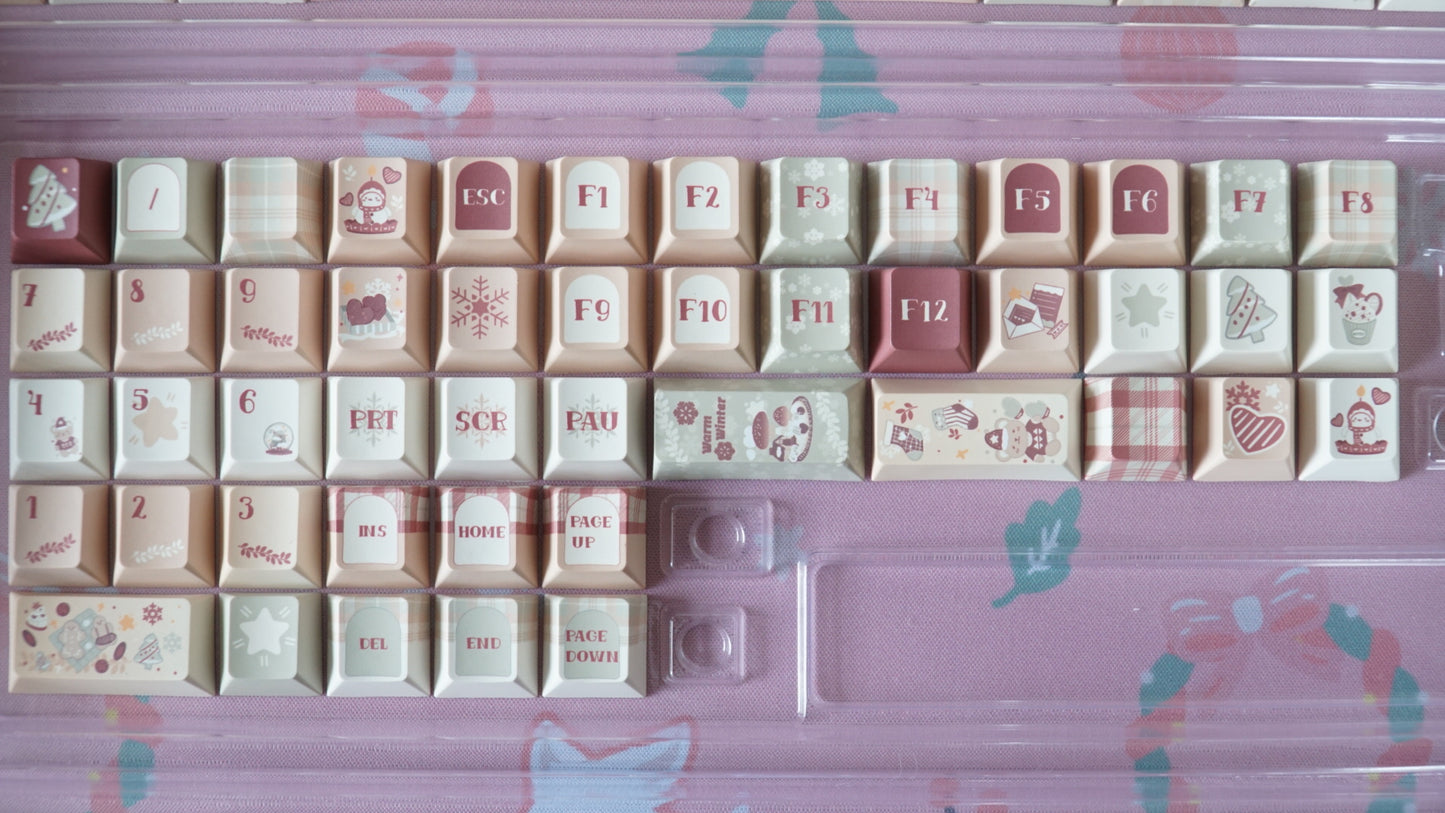 warm winter keycaps