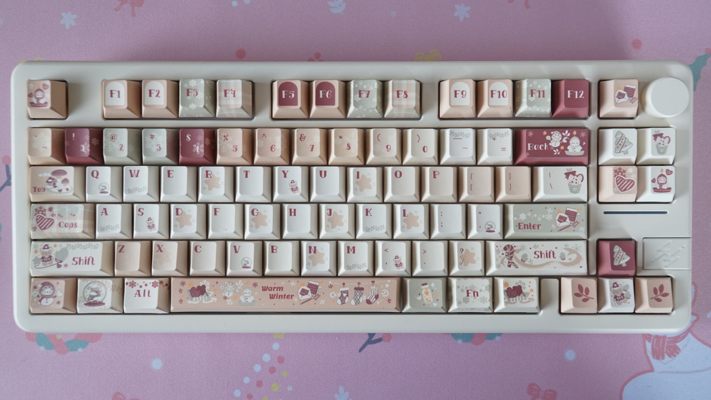 warm winter keycaps