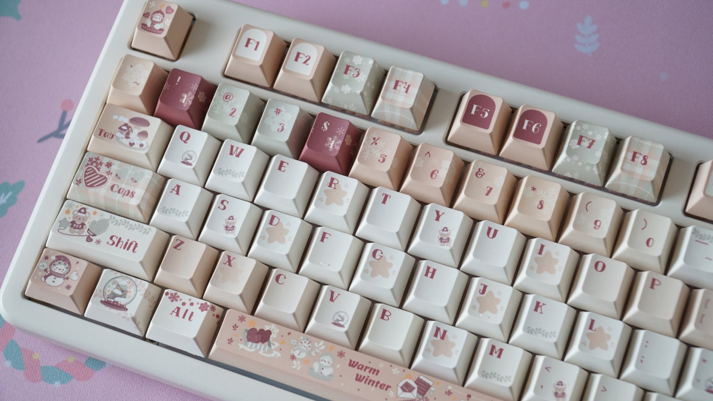 warm winter keycaps