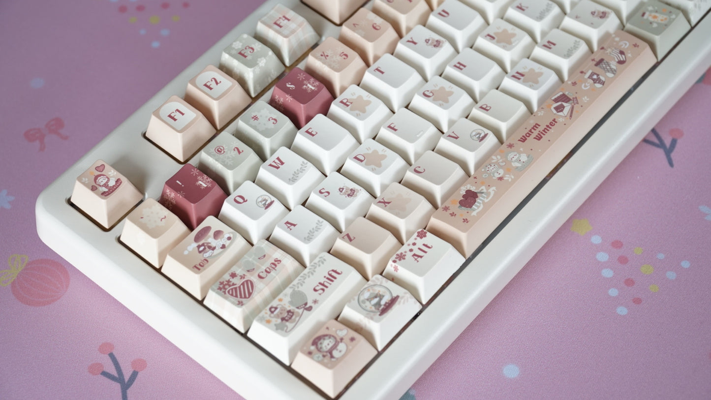warm winter keycaps