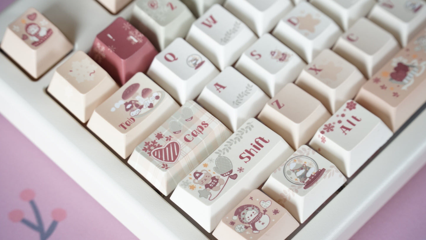 warm winter keycaps