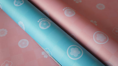 pastel monogram deskmats